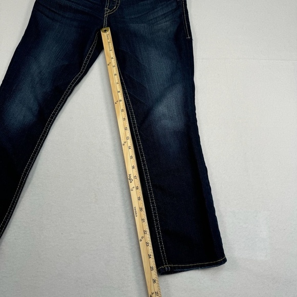 Silver Suki Capri Jeans Womens Size 28 Dark Blue Mid Rise Stretch - Picture 9 of 13